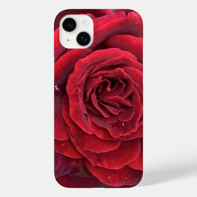 Coques Case-Mate iPhone Beau iphone rose rouge 14 Plus à peine là (Verso)