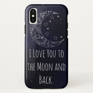 Case-Mate iPhone Case Beau je t'aime à la lune et à l'arrière Artiste