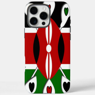 Coques iPhone 16 Pro Max Beau Kenya Lovely Hearts Art Motif Extraordinaire