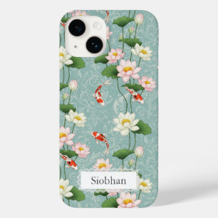 Coque Case-Mate iPhone Beau Lotus et carpe koï Art Zen Personnalisé
