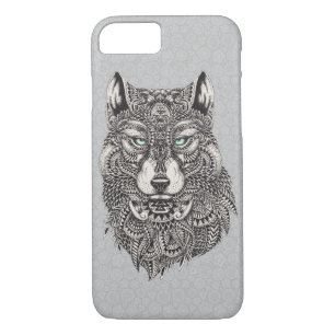 Coque Case-Mate Pour iPhone Beau loup, illustration Abstraite