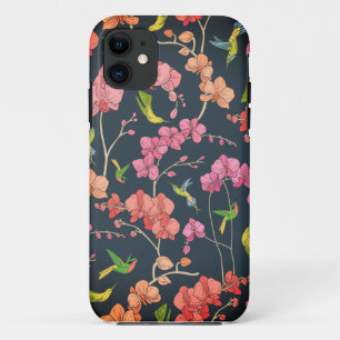 Case-Mate iPhone Case Beau modèle d'oiseaux et d'orchidées