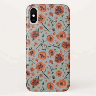 Case-Mate iPhone Case Beau motif de fleur orange peint à la main de