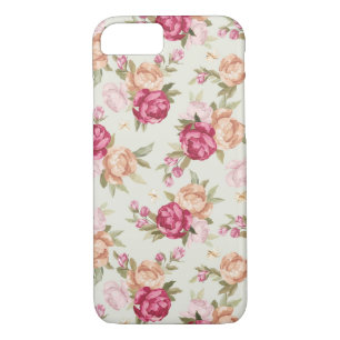 Case-Mate iPhone Case Beau motif de pivoine de couleur sur le vert