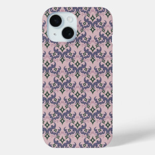 Coque Case-Mate iPhone Beau motif ethnique de Damas pointillisme