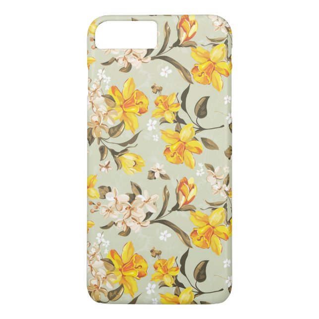 Coques Case-Mate iPhone Beau motif floral lumineux élégant (Dos)