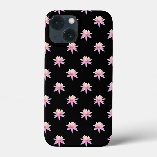 Coques Case-Mate iPhone Beau Motif rose blanc Lotus (Verso)