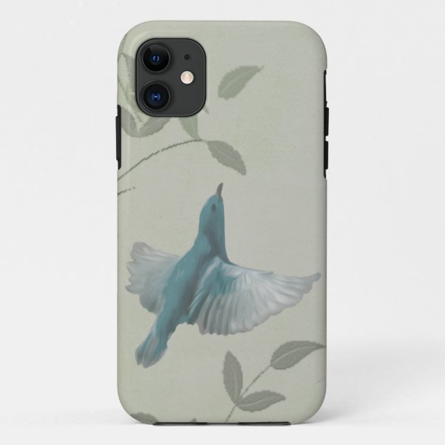 Coques Case-Mate iPhone Beau Oiseau Bleu (Dos)