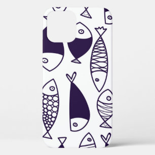 Case-Mate iPhone Case Beau poisson. Enfants arrière - plans. Motif sans