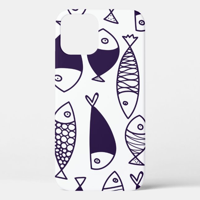 Coques Case-Mate iPhone Beau poisson. Enfants arrière - plans. Motif sans  (Verso)