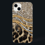 Coque Case-Mate iPhone Beau Poster de animal tendance Leopard Faux<br><div class="desc">Ce design présente un bel empreinte de léopard tendance aux accents de parties scintillant. Le poster de animal en fausse fourrure est disponible dans les tons jaune or, blanc, gris, marron, noir et crème. L'image est à la mode et moderne, avec des éléments design et artistiques qui ne manqueront pas...</div>