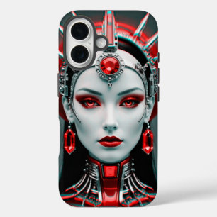 Coque Pour iPhone 16 Beau robot féminin du futur