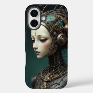 Coque Pour iPhone 16 Beau robot rétro