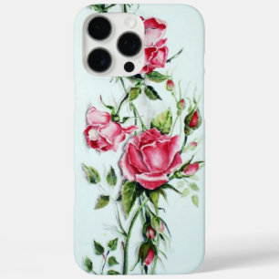 COQUES iPhone 16 PRO MAX BEAU ROSE ROSE ROSE ET ROSEBUDS