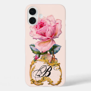 COQUE POUR iPhone 16 PLUS BEAU ROSE ROSE ROSE MONOGRAM
