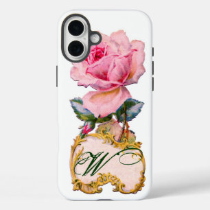 COQUE POUR iPhone 16 PLUS BEAU ROSE ROSE ROSE MONOGRAM