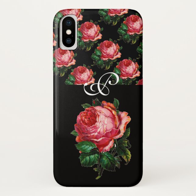 COQUES Case-Mate iPhone BEAU ROSE ROSE ROSE MONOGRAM (Dos)