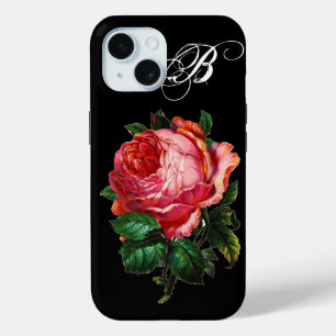 COQUE POUR iPhone 15 BEAU ROSE ROSE ROSE MONOGRAM