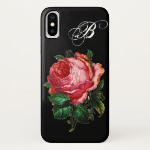 COQUE iPhone X   BEAU ROSE ROSE ROSE MONOGRAM