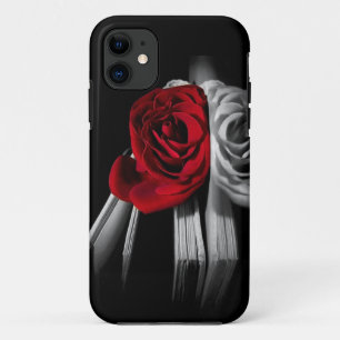 Coque Case-Mate Pour iPhone Beau rose rouge dans le livre