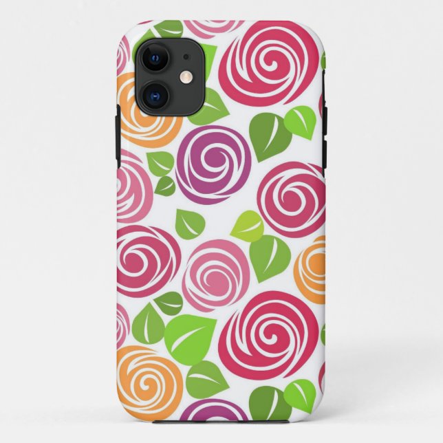 Coques Case-Mate iPhone Beau Roses de motifs floraux (Dos)