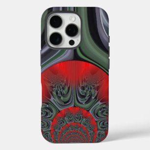 Coques iPhone 16 Pro Beau Rouge Aurora Art Imprimer