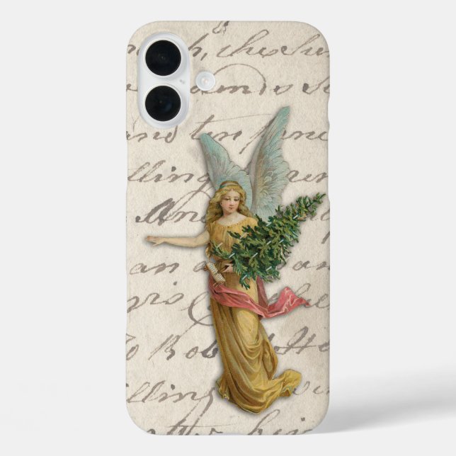 Coques Case-Mate iPhone Beau sapin de Noël Angel Antique Victorien C (Verso)