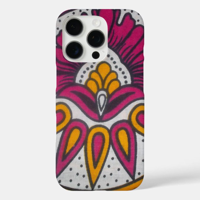 Coques Case-Mate iPhone Beau tissu africain coloré Motif Art Imprimer (Verso)