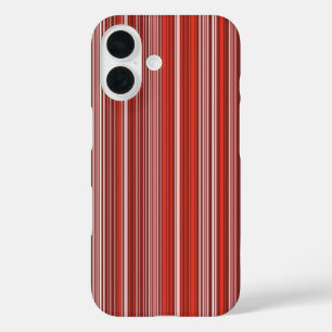 Coque Pour iPhone 16 Beaucoup de bandes multicolores en rouge