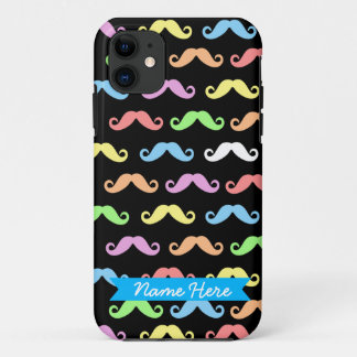 Coque Case-Mate Pour iPhone Beaucoup de moustaches (noir) personnalisables!