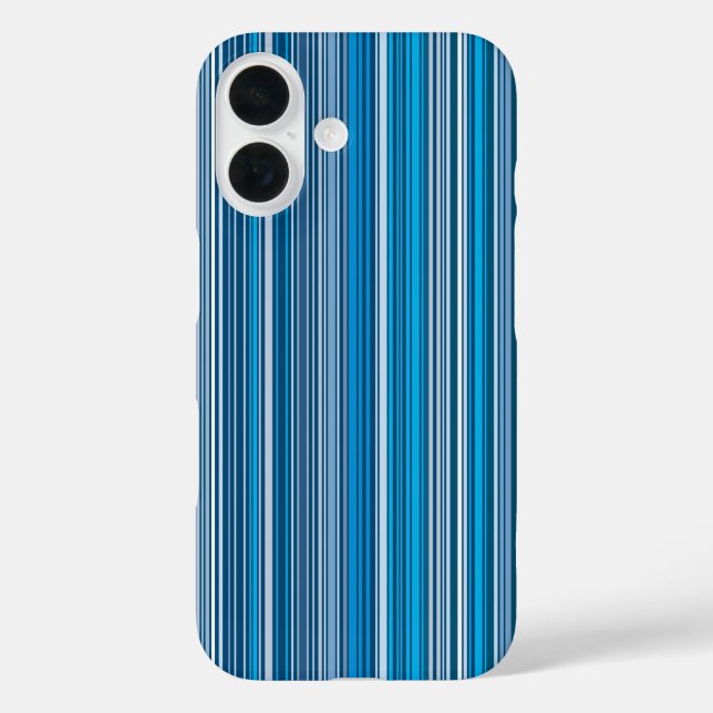 Coques Case-Mate iPhone Beaucoup de rayures bleues (Verso)