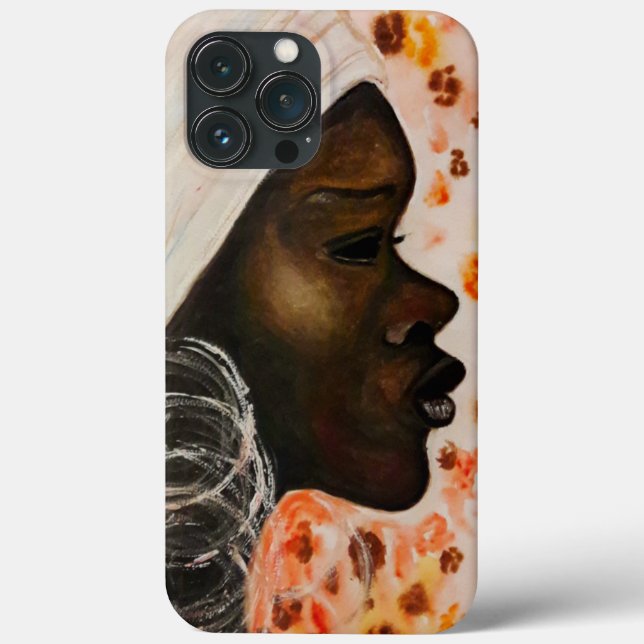 Coques Case-Mate iPhone Beauté africaine - Femme - Peinture aquarelle (Verso)