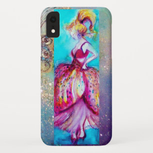Coque Pour iPhone XR BEAUTÉ EN ROSE / Plante papillon magique