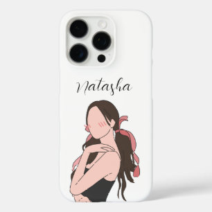 Coque iPhone 16 Pro Beauté esthétique fille personnalisable