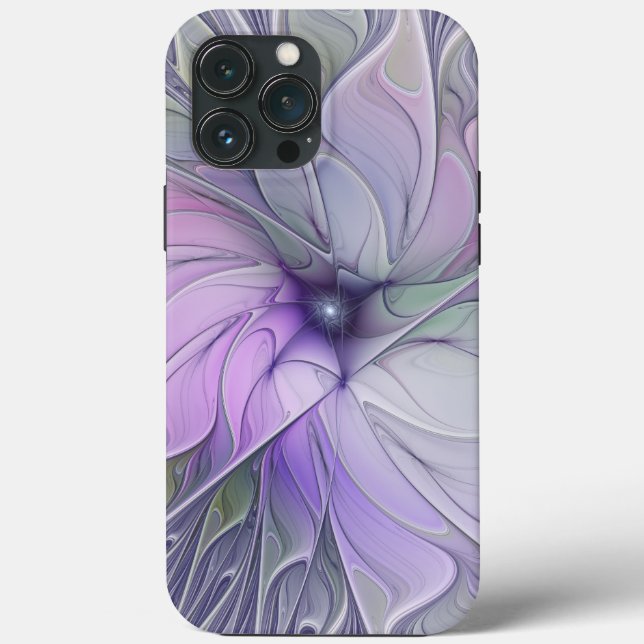 Coques Case-Mate iPhone Beauté étonnante Fleur d'art Abstrait fractal mode (Verso)
