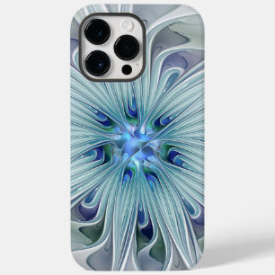 Coque Case-Mate iPhone Beauté florale Abstraite moderne Blue Pastel Flowe
