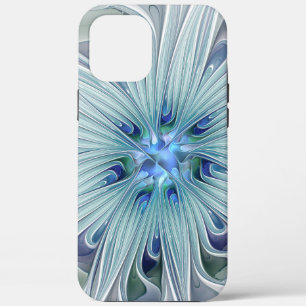 Case-Mate iPhone Case Beauté florale Abstraite moderne Blue Pastel Flowe