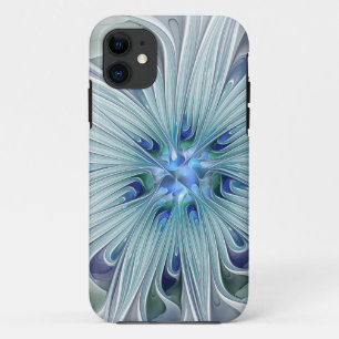 Case-Mate iPhone Case Beauté florale Abstraite moderne Blue Pastel Flowe