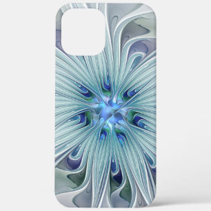 Case-Mate iPhone Case Beauté florale Abstraite moderne Blue Pastel Flowe