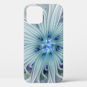 Case-Mate iPhone Case Beauté florale Abstraite moderne Blue Pastel Flowe