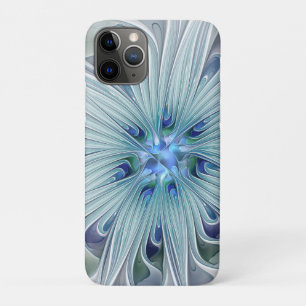 Case-Mate iPhone Case Beauté florale Abstraite moderne Blue Pastel Flowe
