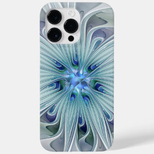 Coque Case-Mate iPhone Beauté florale Abstraite moderne Blue Pastel Flowe