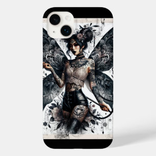 Coque Case-Mate iPhone Beauté foncée Gothique asiatique Fée Tatouages & W