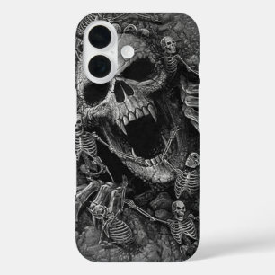 Coque Pour iPhone 16 Beauté Grim, Squelette Mort