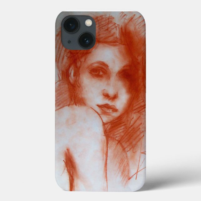 Coques Case-Mate iPhone BEAUTÉ ROMANTIQUE / Portrait de femme en Sepia Bro (Verso)