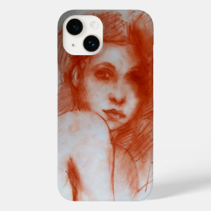 Coque Pour iPhone 14 BEAUTÉ ROMANTIQUE / Portrait de femme en Sepia Bro