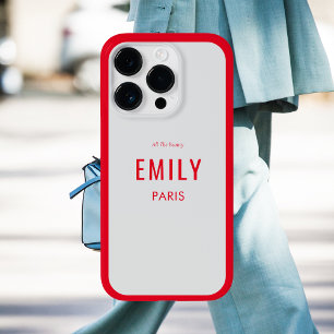 Coque Case-Mate iPhone Beauté rouge chic / Marque mode