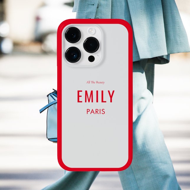 Coques Case-Mate iPhone Beauté rouge chic / Marque mode (Créateur téléchargé)