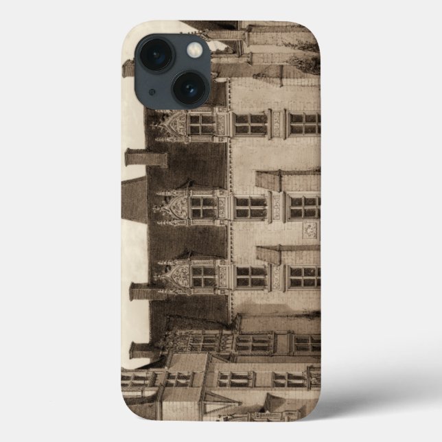 Coques Case-Mate iPhone Beautiful French Chateau in Sepia Tones (Verso)