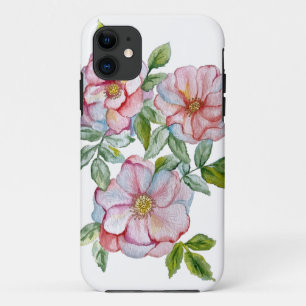 Case-Mate iPhone Case Beaux roses d'aquarelle réalistes.